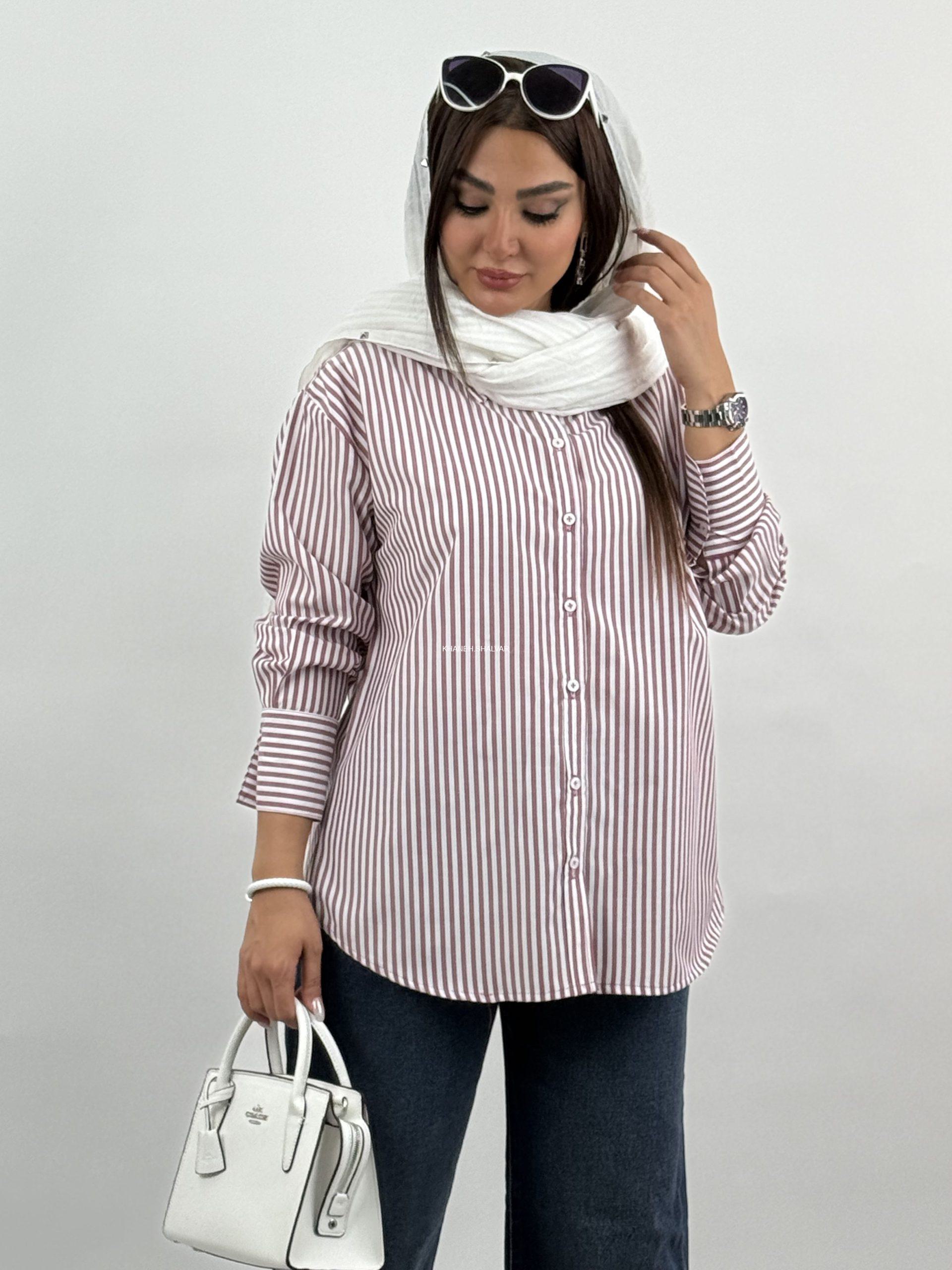 ۲۰۲۵_۰۴_۲۱_۲۱_۱۴_IMG_3271 شوميز راه راه زارا 1801 - Image 1