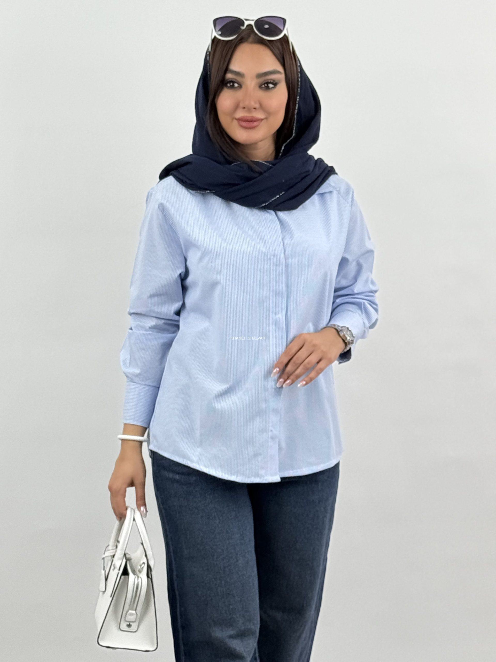 ۲۰۲۵_۰۴_۲۱_۲۱_۲۷_IMG_3296 شوميز راه راه 1806 - Image 1