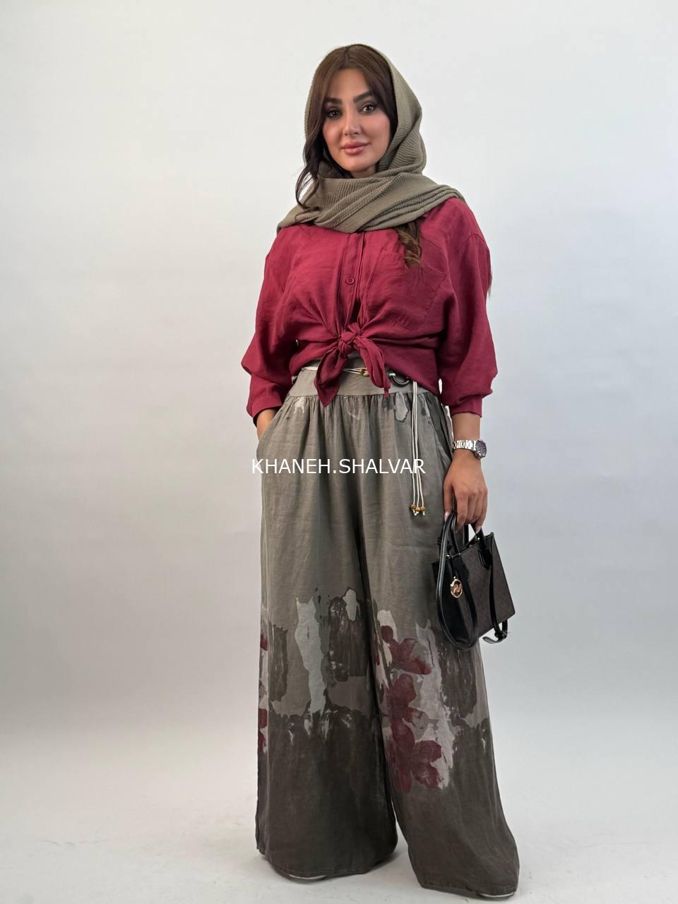 5830196432924165614 شلوار لینن ایتالیایی 7 - Image 1