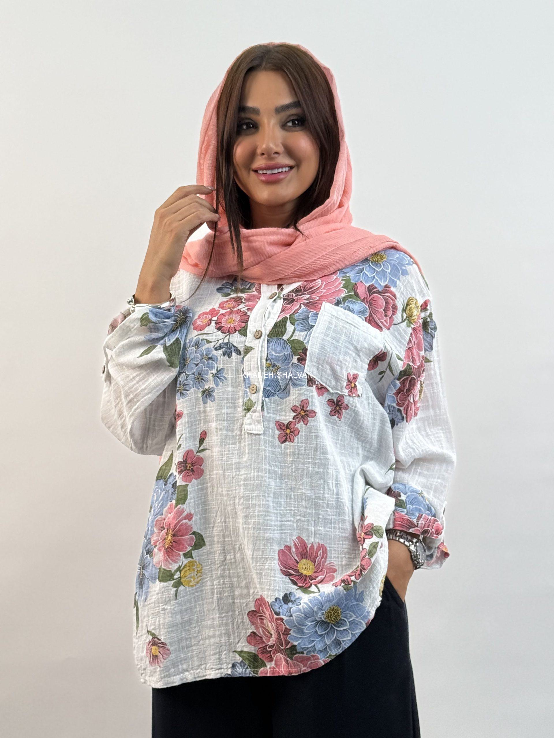 ۲۰۲۵_۰۵_۱۲_۱۲_۰۳_IMG_4183 شومیز ایتالیایی رز Faleria - Image 1