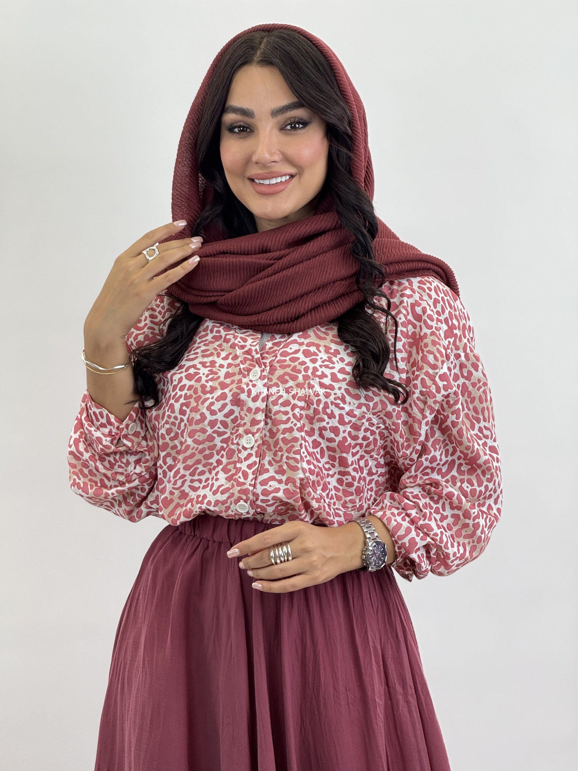 IMG_9376 شومیز پلنگی 91091 - Image 1