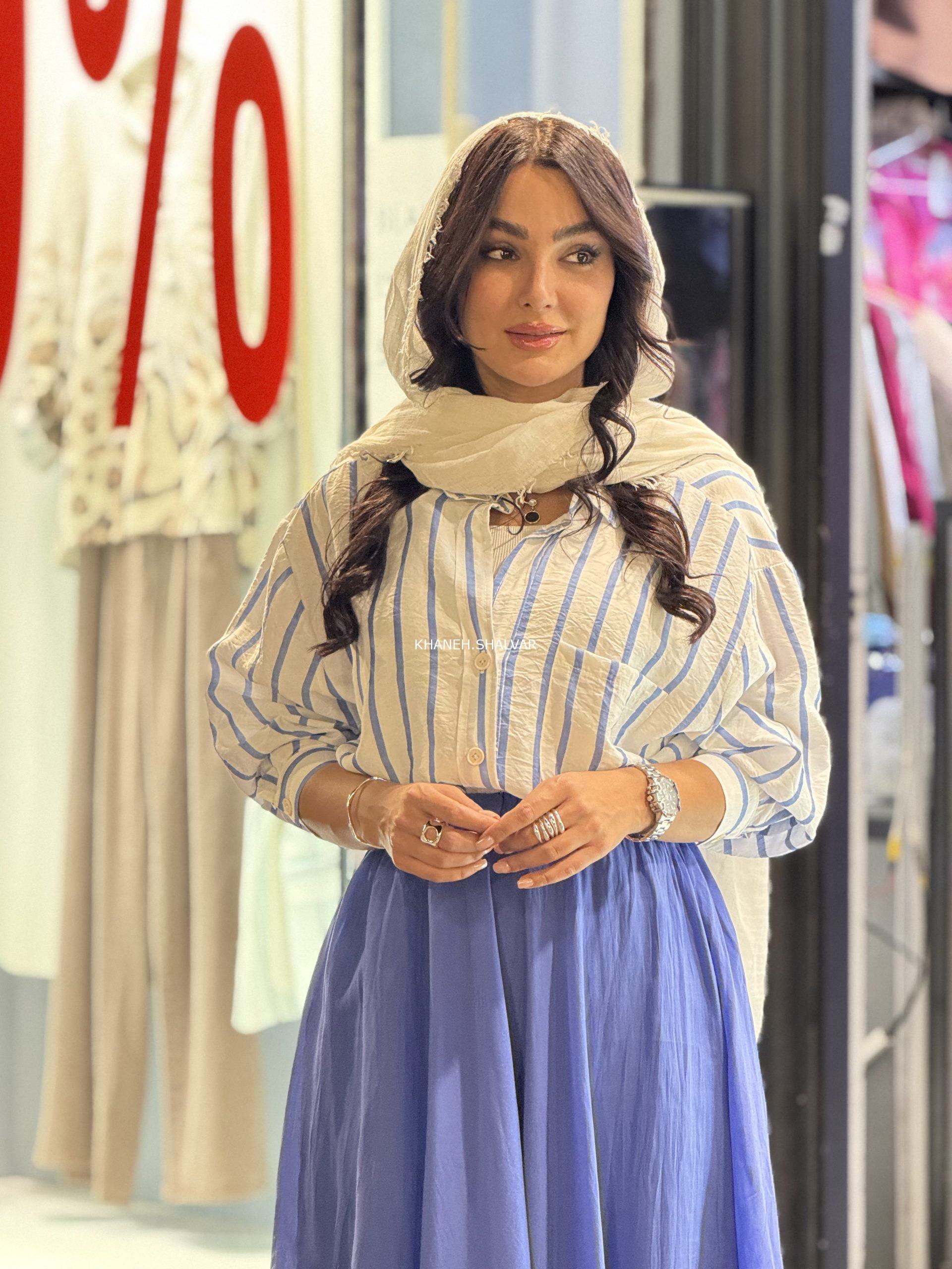 IMG_9542 شومیز راه راه KTN ۸۰۵۱ - Image 1