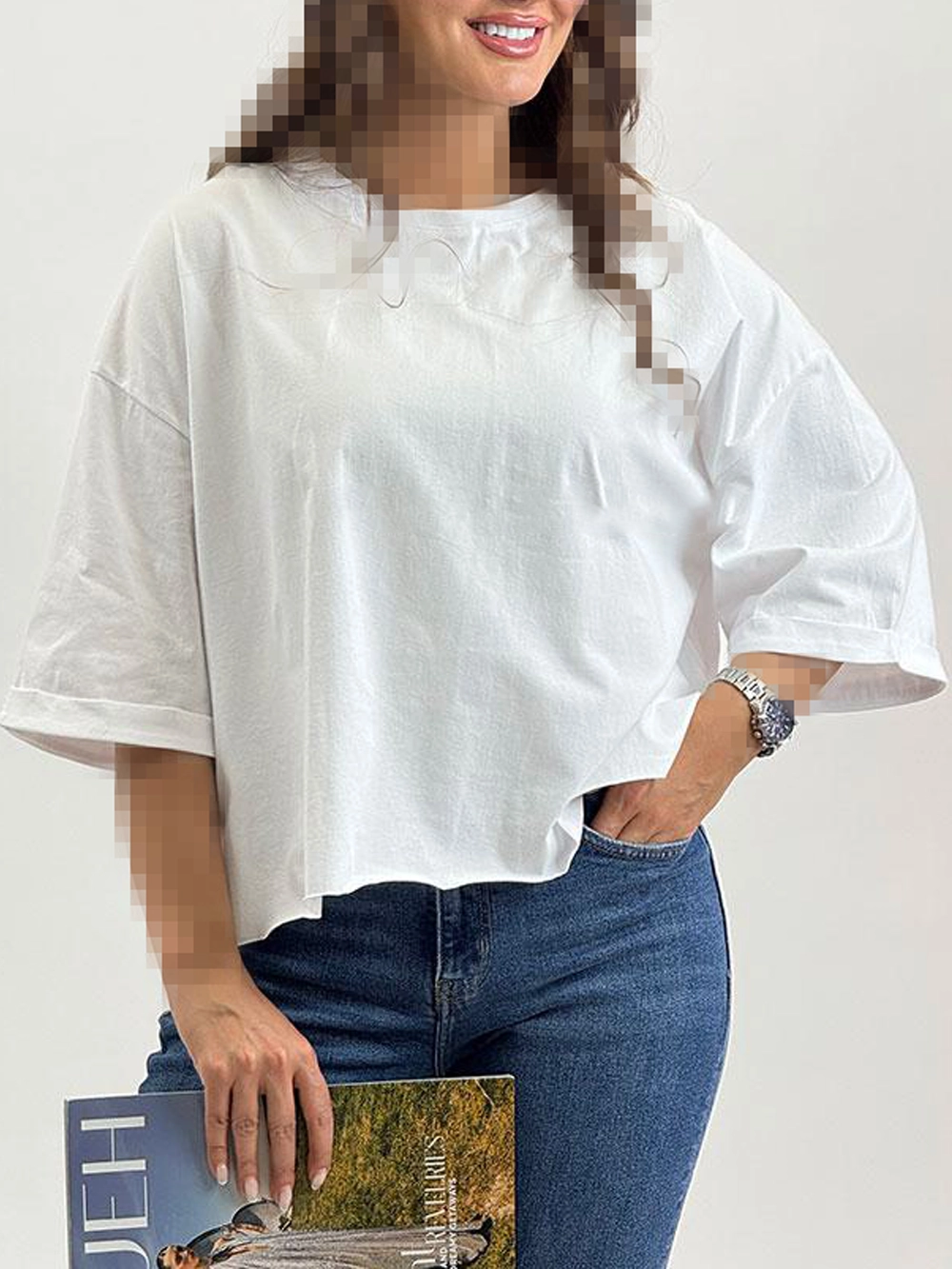تیشرت آستین پاکتی 3560 zara