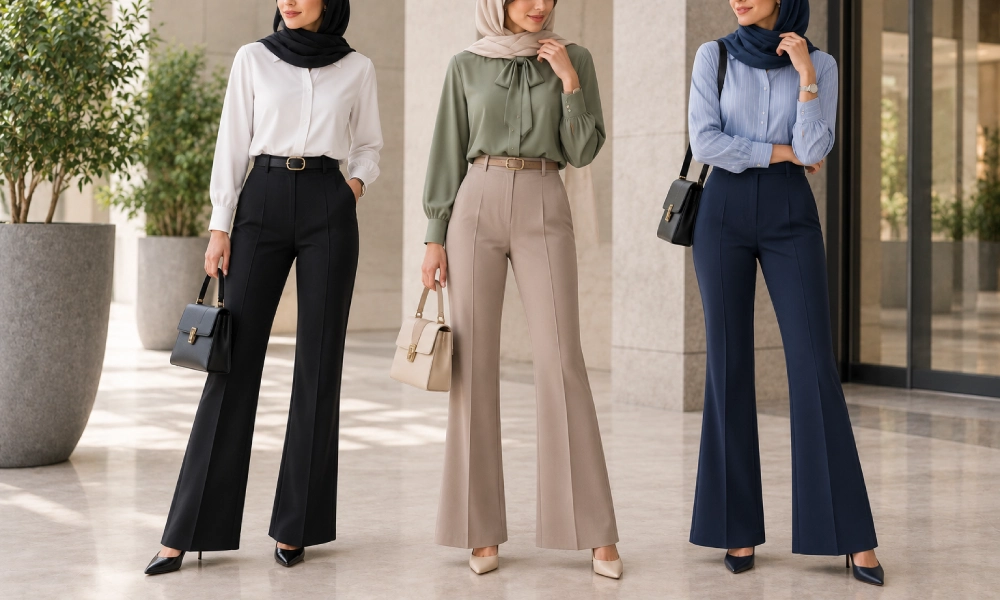 ست شلوار پارچه‌ای دمپا با شومیز
