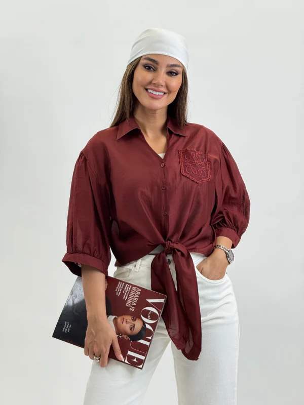شومیز جلوگره 8755