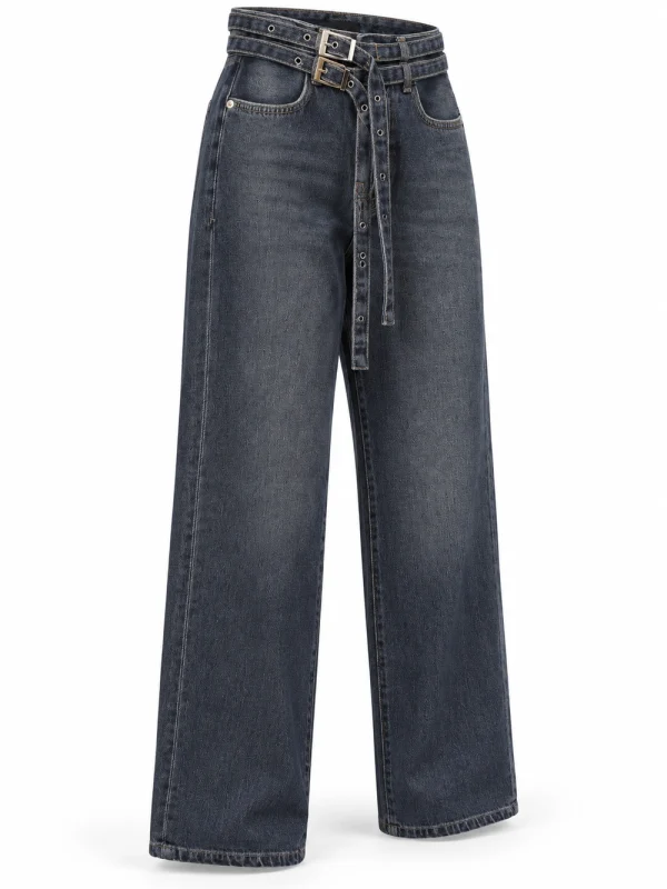 شلوار جين 300015276 Twin Belt