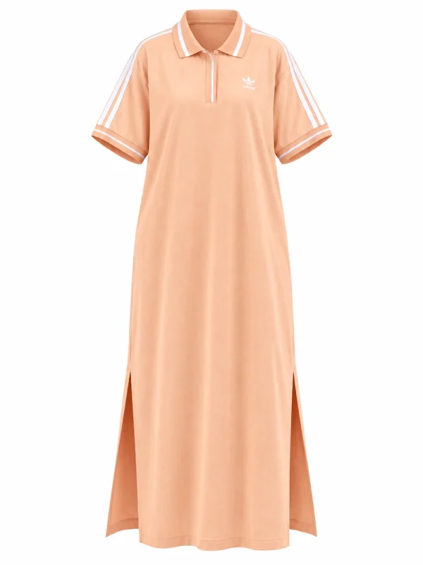 peach-polo-dress-ghost-front